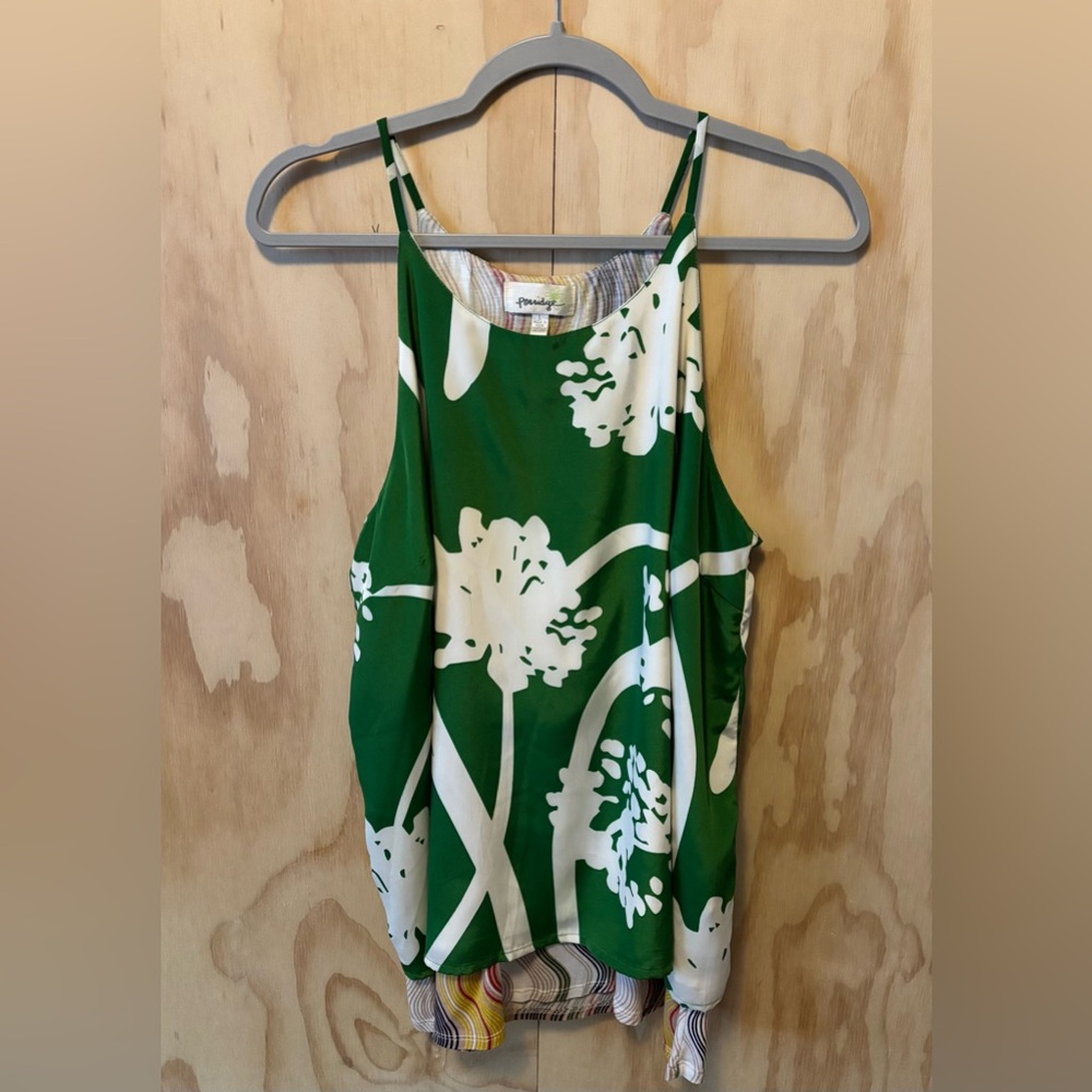 Porridge Green and White Floral Blouse